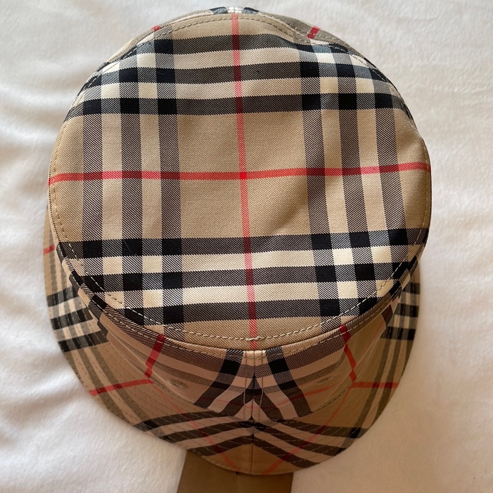 Burberry Check Cotton Canvas Bucket Hat BNWT Made in Italy